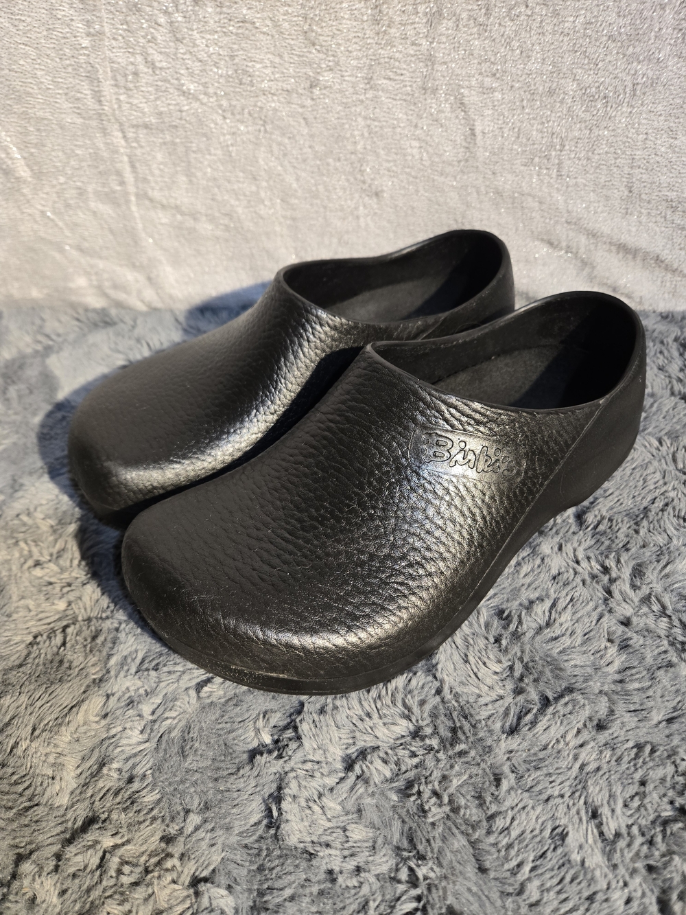 Birki's By BIRKENSTOCK Womens Sz 9, Mens Sz 7 Black Slip-On Clog Shoes - Picture 2 of 8